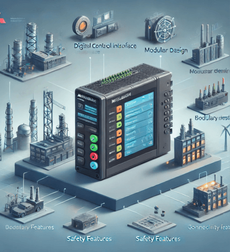 Mitsubishi PLC with Modular Design and Digital Control Interface