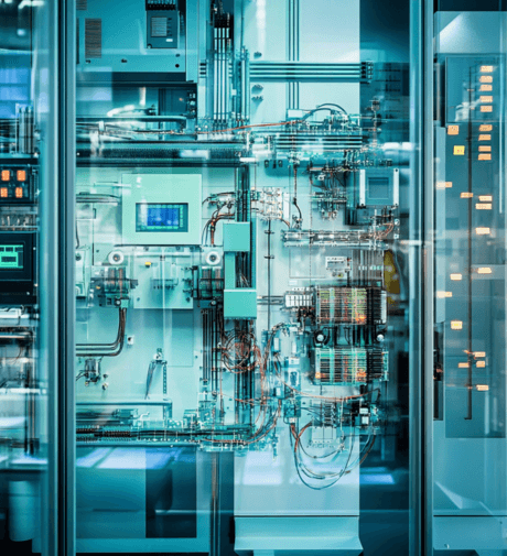 Siemens PLC Control Module with Complex Wiring for Automated Systems