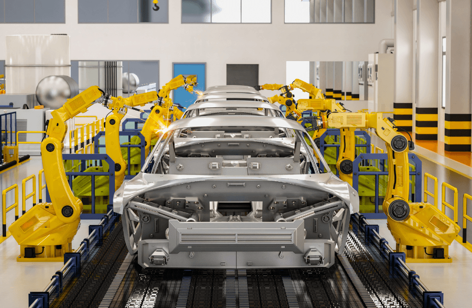 Robotic Assembly Line for Car Manufacturing