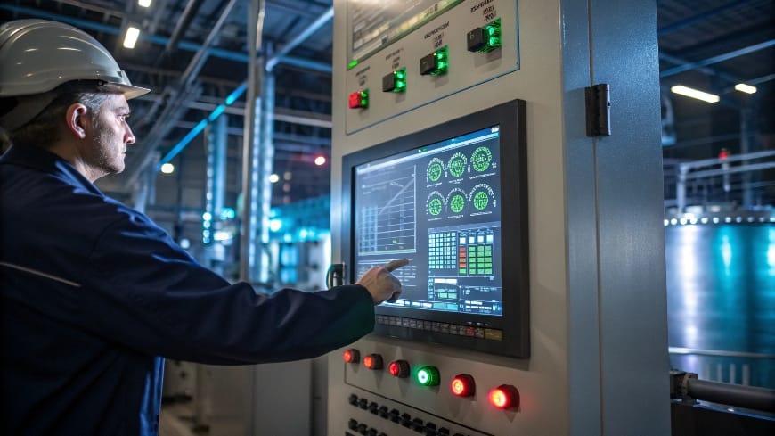 alt text: industrial automation HMI