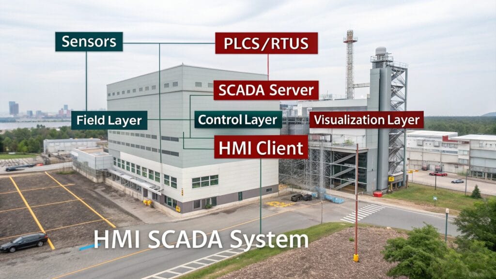 alt text: HMI SCADA Architecture